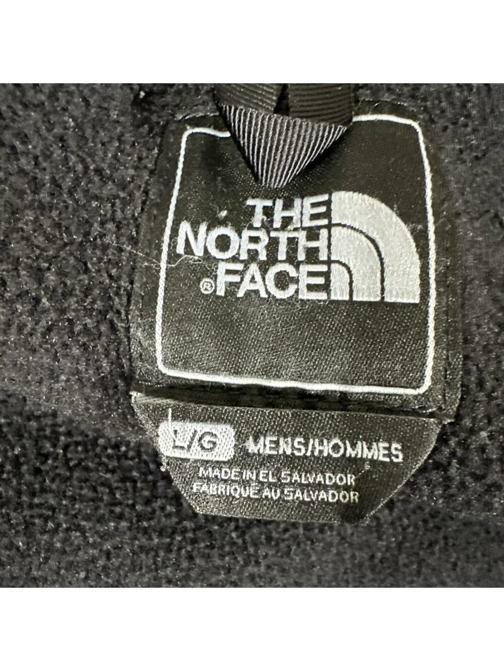 The North Face Jacket Men’s Large Black Denali Full Zip Polartec Fleece Hiking